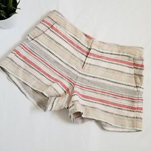 Joie Merci Multi Color Striped Linen Shorts